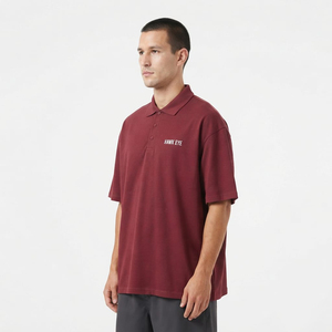 Polo pour homme personnalisé de haute qualité en gros, logo imprimé, couleur unie - Product Image 2