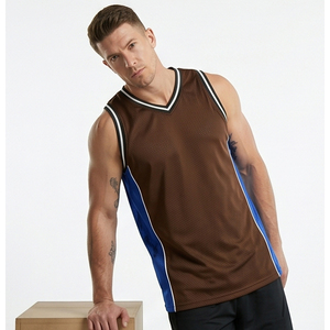 เสื้อกีฬาเน็ตบอลแขนกุดสำหรับผู้ชายเสื้อออกกำลังกายคอวี - Product Image 1