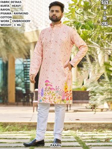 Kurta étnica color naranja Eclipse - Product Image 2