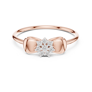 Anillo STARLACE con Diamante Cultivado en Laboratorio de Corte Brillante, Chapado en Rodio, Oro Rosa Sólido de 18 Quilates, para Compromiso, Fiestas, Eventos Glamurosos y Uso Diario - Product Image 4
