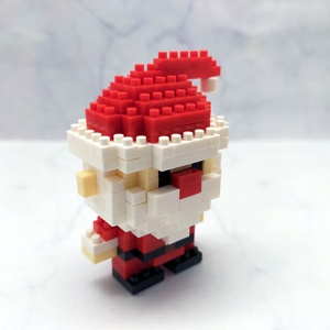 Miniature <b>Plastic</b> DIY Santa Claus Building <b>Block</b> Kit for Christmas Decoration - Product Image 5