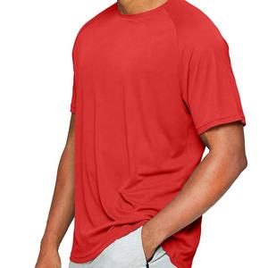 Microfibra de alta calidad cómodos deportes de secado rápido transpirable Logotipo de impresión personalizado gimnasio diseñador entrenamiento hombres gimnasio camisa - Product Image 3