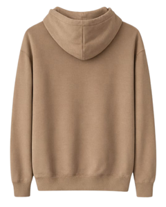 Sudadera con Capucha Color Caqui para Mujer, Felpa de Algodón, Logotipo Bordado Minimalista, Ropa Casual Urbana, Venta al Por Mayor de Fábrica OEM - Product Image 5