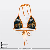 Mawra Premium Maillot de bain personnalisé à motifs floraux, cachemire et léopard, vente en gros, bikini triangle sexy, impression par transfert thermique sur le devant, séchage rapide 2026