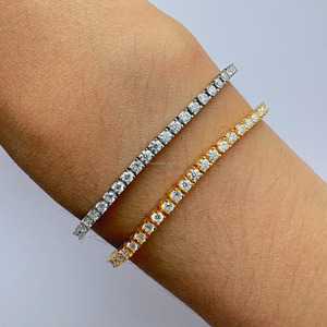 RB Gems Custom 925 Sterling Silver Heart Cut Diamond IGI Certified Fine Charm <b>Bracelet</b> Stylish Hip Hop Iced Cuban Link Chain - Product Image 5
