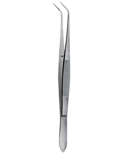 Pinzas curvas de acero inoxidable para uso dental y quirúrgico, para papel de aluminio, material oral, collage y algodón, marca WARSAW MEDICAL - Product Image 2