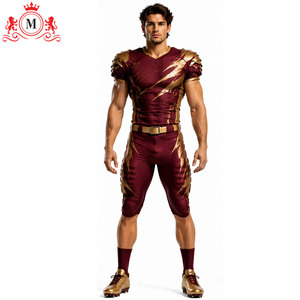 Uniforme de football américain pour hommes adultes de qualité supérieure, respirant, 100% polyester, vêtements de sport - Product Image 2