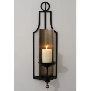 Portavelas de Pared Artístico de Hierro, Soporte de Velas Montado en la Pared, Decoración Elegante para el Hogar, Adorno para Sala de Estar - Product Image 5