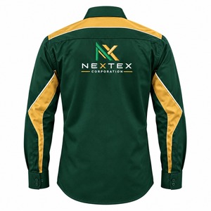 Camisa de Trabajo de Seguridad Reflectante, Corte Regular, Gris Oscuro con Rayas de Alta Visibilidad para Diseño Personalizado, Camisa al por Mayor - Product Image 2