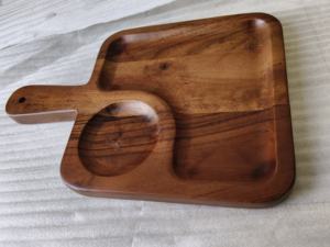 Bandeja de Servir Rectangular de Madera Moderna y Lujosa con Grabado, Duradera, para Cortar, 26.5x17.5x1.5cm, Gruesa y Antideslizante - Product Image 6