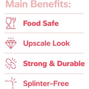 150 Count 4.7 Inch Wooden Cocktail Skewers Fancy <b>Toothpicks</b> for Appetizers and Drinks Cocktail Stirrer - Product Image 3