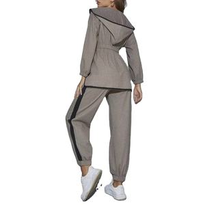 Survêtements élégants de conception unique pour les femmes grande taille vêtements d'entraînement de gymnastique ensembles pour femmes coton séchage rapide respirant et confortable - Product Image 2