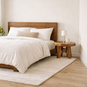 Mesa de Centro de Madera de Suar Sólida de Primera Calidad, con Borde Natural, Moderna, Ecológica, Duradera, de Lujo, para el Hogar - Product Image 5