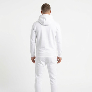 Hawk Eye Sports <b>Men's</b> Slim Fabric Fleece 300g Winter <b>Pullover</b> Hoodie Full-Length Button-Up Tracksuit Set Breathable - Product Image 2