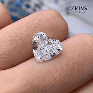 Diamant de laboratoire D'vins Jewels en gros, certifié IGI, couleur D, 5,23 carats, pureté E VS1, taille cœur, pour la fabrication de bijoux - Product Image 1