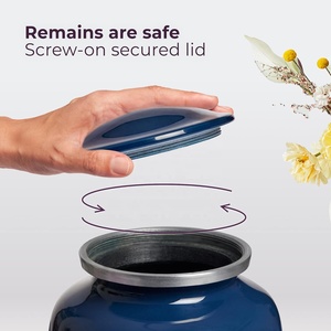 Aluminium Cremation Urns Handcrafted Adult Funeral Urn Decorative Metal Ashes Holder Large Celestial Memorial Urn Wholesale <b>Vase</b> - Product Image 5
