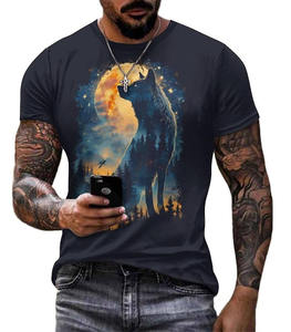 เสื้อยืดผู้ชายคุณภาพสูง ขายส่ง ผ้าฝ้าย 100% ถักทอ ระบายอากาศได้ดี ทรงหลวม รับออกแบบลายพิมพ์ตามสั่ง ไซส์ใหญ่ น้ำหนัก 300 กรัม - Product Image 2