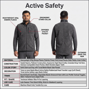 Chaleco de Caza de Forro Polar Sherpa de 320 g para Hombre, Chaqueta sin Mangas Táctica de Capa Media - Product Image 5