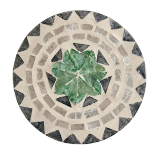 Salvamanteles Artesanal de Concha Estilo Boho con Madreperla para Bodas en la Playa y Almacenamiento de Lujo en la Cocina - Product Image 1