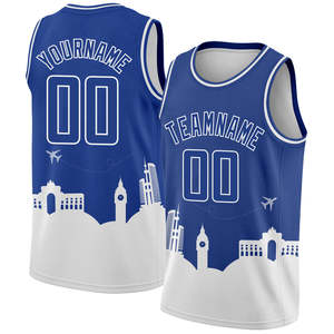 Maillot de basket-ball personnalisé à rayures triangulaires bleu clair rose-noir, édition authentique City - Product Image 2