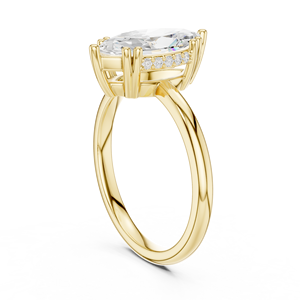 Anillo de Diamante de Corte Marquesa de 2 Quilates, Cultivado en Laboratorio, de Alta Calidad, Oro Sólido de 14k, Certificado IGI, Regalo de Boda o Compromiso para Mujer - Product Image 4