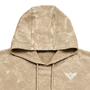 Sweat-shirt à capuche lavé à manches longues avec cordon de serrage, poche kangourou, poignets côtelés, style streetwear décontracté, 100% coton - Product Image 5