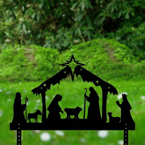 CIFbuy Decorazione Natalizia da Esterno, Proiettore Luminoso Impermeabile in Metallo con Scena della Natività, Ornamenti da Giardino, Servizio di Ritiro - Product Image 1