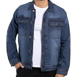 Chaquetas Vaqueras para Hombre, Estilo Urbano, Moda Casual, Algodón Cálido, Corte Ajustado, Resistentes al Viento - Product Image 1