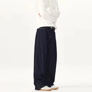 High Quality Vintage Custom <b>Jeans</b> Manufacturer Hip Hop Casual Oversized Wash Baggy Heavyweight Loose Wide Leg Denim <b>Jeans</b> <b>Men</b> - Product Image 4