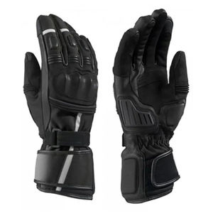 Gants de moto pour homme à doigts entiers, compatibles écran tactile, en cuir, pour sports de plein air, respirants - Product Image 2