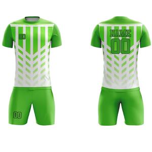 Uniforme de Fútbol Personalizado de Manga Corta, 100% Poliéster, Protección UV, Alta Calidad, Transpirable, Secado Rápido, Antibacterial, para Verano - Product Image 5