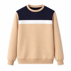 ผู้ผลิตเสื้อสเวตเชิ้ตผ้าฝ้ายฟลีซ OEM แบบคัสตอม สไตล์วินเทจ คอกลม ลำลอง สำหรับฤดูหนาว ยูนิเซ็กซ์ รับผลิตแบรนด์ส่วนตัว สำหรับยุโรป - Product Image 1