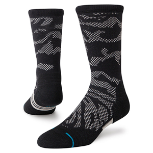 Chaussettes ras du cou bleu marine rayées rouge et blanc à motif étoiles, tricotées jacquard, respirantes, décontractées, pour adultes, épaisseur standard, collection printemps - Product Image 5