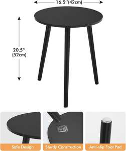 โต๊ะกาแฟแบบดั้งเดิม โต๊ะข้างเตียง โซฟา ห้องนั่งเล่น ขนาดกะทัดรัด ทนทาน เป็นมิตรกับสิ่งแวดล้อม โต๊ะตกแต่งห้องนอนทำจากโลหะและหินอ่อน - Product Image 5