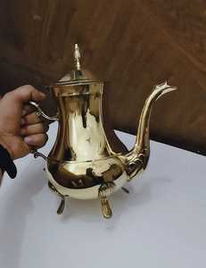 Bouilloire à thé artisanale, cafetière Dallah ornée, pot à café décoratif en laiton, écologique, style américain, capacité 1,8 L, décoration de cuisine, pot à café - Product Image 4