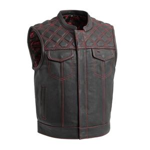 Gilet de sécurité pour moto en cuir véritable coupe-vent, respirant, grande taille, pour hommes, fabriqué sur mesure au Pakistan - Product Image 4