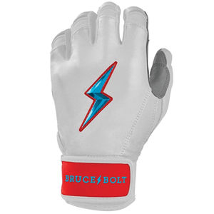 Gants de frappeurs Replica Bruce Bolt Premium Pro Bade Black Series à manchette courte en noir et vert sarcelle avec cuir Cabretta de 0,9 mm - Product Image 4