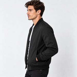 Chaqueta bomber clásica para hombre que combina tela de calidad, ajuste cómodo y estilo atemporal para moda casual y coleccionismo. - Product Image 3