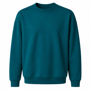 OEM Custom 340 GSM Cotton Polyester Pullover Premium Essential Oversized Casual Streetwear Factory Manufacturer - Product Image 4