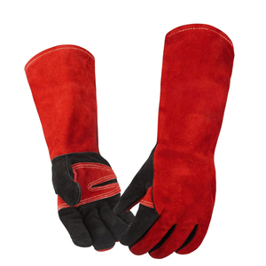 Gants de soudeur en cuir pleine fleur résistants au feu et durables, gants de sécurité résistants à la chaleur pour le travail, gants de sécurité pour le soudage et les outils manuels en métal - Product Image 1