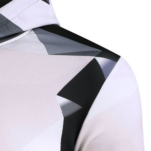 Sudaderas con capucha de sublimación de tres colores en una sola prenda, de algodón básico, para hombre, ropa de moda, talla grande, nuevo diseño. - Product Image 6