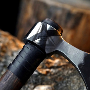 Nouvelle conception, hache à barbe sur mesure de haute qualité avec manche en bois, best-seller, faible MOQ, dernier style pour la coupe - Product Image 6
