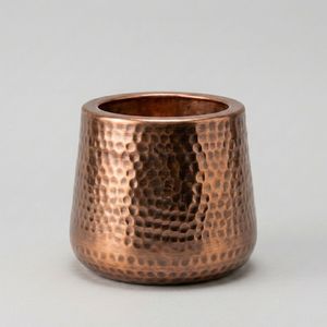 Modern Design Metal <b>Vase</b> Antique <b>Copper</b> Finished Flower <b>Vase</b> Home Decor Living Room Table Stylish Decor - Product Image 1