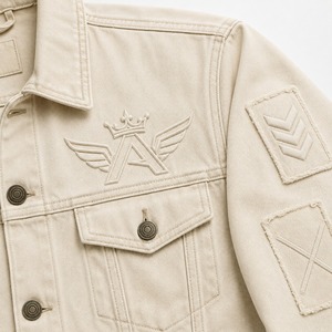 Veste en jean pour homme, vêtements personnalisés de qualité supérieure, veste en jean pour homme avec un tissu en denim de coton durable, toucher doux, style classique - Product Image 5