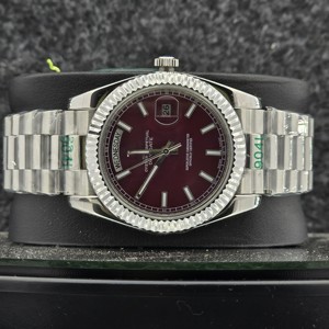 Reloj Mecánico Automático de Acero Inoxidable de 40 mm con Cristal de Zafiro Analógico de 16 mm y 12 mm en Color Verde Oliva Dorado, Reloj de Lujo para Hombre con Fecha - Product Image 2