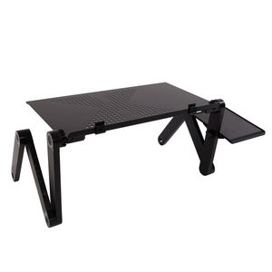 Scrivania per Laptop in Alluminio Regolabile e Pieghevole 48x26cm per Uso Domestico - Product Image 4
