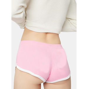 Shorts de sport pour femmes en denim et élasthanne, taille mi-haute, respirants, séchage rapide, pour yoga et cyclisme, personnalisables en gros - Product Image 6