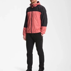 Men's Lightweight Wind Breaker Jacket Breathable Canvas Hooded Collar <b>Top</b> Color-Matched Outdoor Rain Jacket Winter High Street - Product Image 1