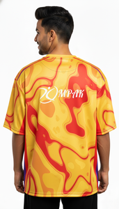 Camiseta Urbana Moderna de Gran Tamaño con Sublimación, Ropa Casual para Hombre, Estilo Urbano, Corte Holgado, para Uso Diario - Product Image 2