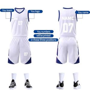 Conjunto de Uniforme de Baloncesto Sublimado Personalizado, Unisex, Adulto, Sin Mangas, Absorbente de Humedad, Ropa Deportiva para Todas las Temporadas, Ropa de Equipo - Product Image 2